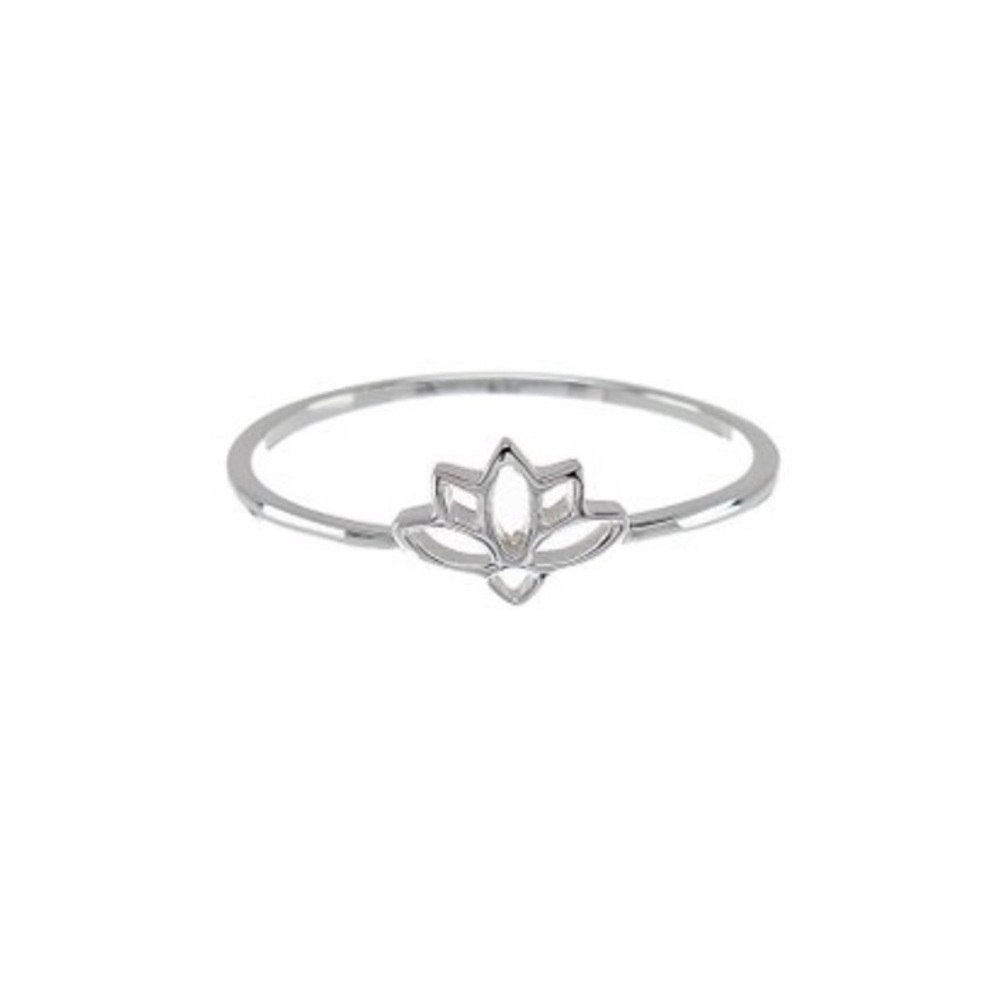 Sterling Silver Lotus Ring